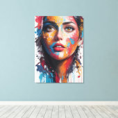 油絵少女さたち キャンバスプリント (インサイチュ (ウッドフロア))