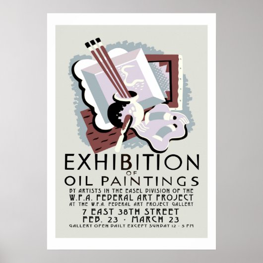 油絵展覧会 ポスター (正面)