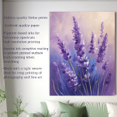 油絵画ラベンダー畑 キャンバスプリント