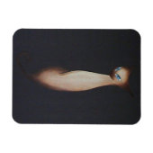 油絵素晴らしのシャム猫 マグネット (横)