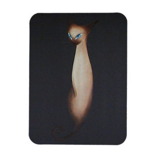 油絵素晴らしのシャム猫 マグネット