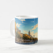 油絵通りとその都市 コーヒーマグカップ (正面左)