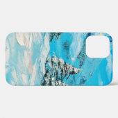  油絵、冬山水図（春） Case-Mate iPhoneケース (裏面 (横))