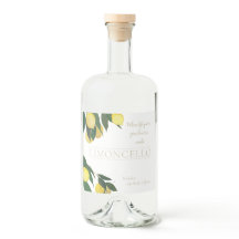 油色彩の鮮やかレモンリキュールボトル