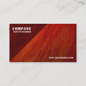 油色彩の鮮やか三角形コーナー – 焦げ赤 名刺 (裏面)