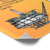 油製の理工製自然のままの品 ポスター (角)