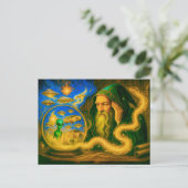 油視のクリスタルボール絵を描メージ シーズンポストカード (スタンド正面)