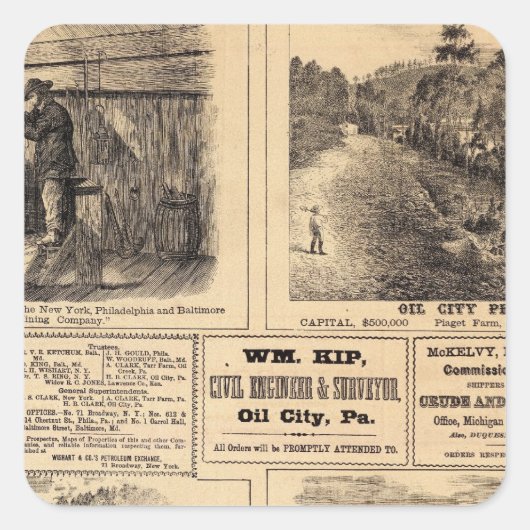 油農場 スクエアシール (正面)