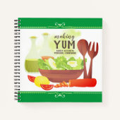 油酢サラダパーソナライズされたレシピ ノートブック (正面)