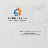 油&ガスロゴ 名刺 (正面/裏面)