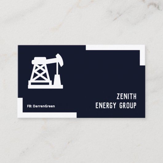 油・ガス技術者QR 名刺 (正面)