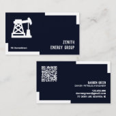 油・ガス技術者QR 名刺 (正面/裏面)