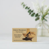 油・ガス業名刺油ポンプテキサス州 名刺 (スタンド正面)