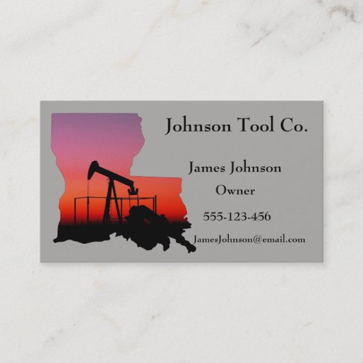 油·ガス業界名刺ルイザナ 名刺 (正面)