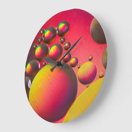 油 ラージ壁時計 (傾斜)