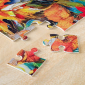 油Pの紅葉を持つ死の頭のホーク ジグソーパズル (側面)