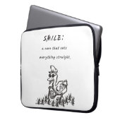 治すスマイル ラップトップスリーブ (正面左)