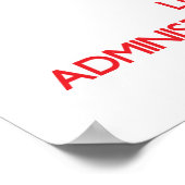 治保事の助手を愛して静かに ポスター (角)