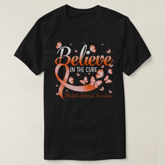治信じ療多発性硬化症認識度B Tシャツ (デザイン正面)