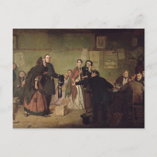 治安判事の前に ポストカード (正面)