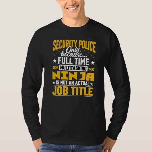 治安警察官治安警察の職種 Tシャツ (正面)
