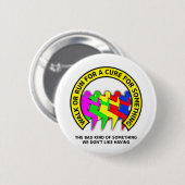 治療おもしろいなボタンのバッジのユーモアのための歩行の操業 缶バッジ (正面&裏面)