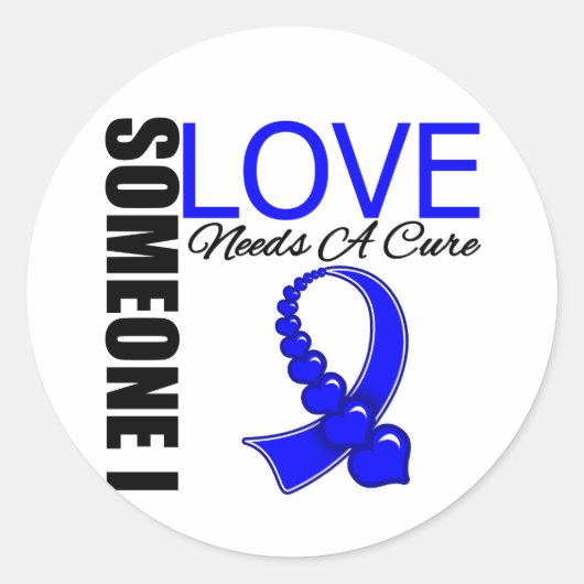 治療が必要な大腸がん ラウンドシール (正面)