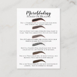 治療とアフターケアのマイクロブレードステージ 名刺