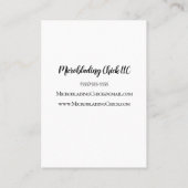 治療とアフターケアのマイクロブレードステージ 名刺 (裏面)