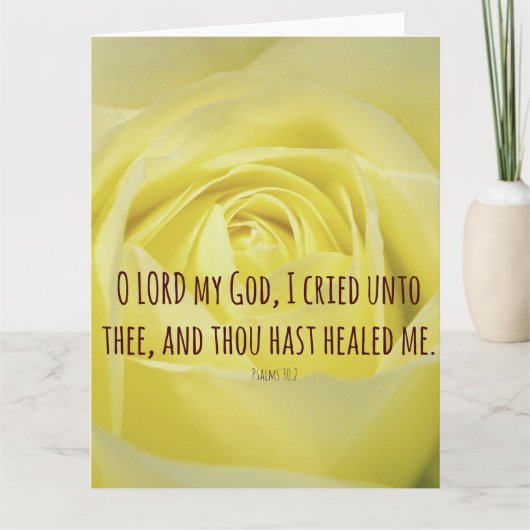 治療についての聖書の詩 カード (正面)