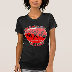 治療のためのエイズHIVの歩行の操業乗車 Tシャツ