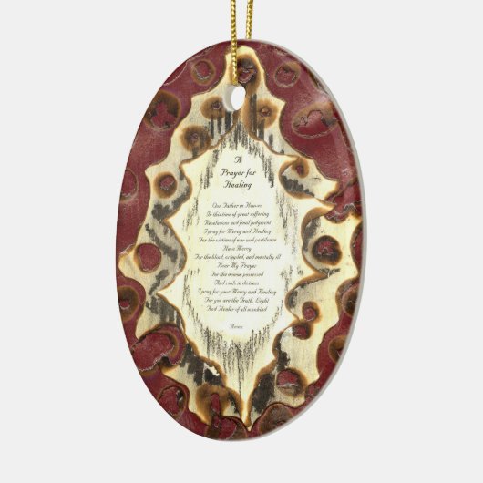 治療のための祈りの言葉 セラミックオーナメント (左)