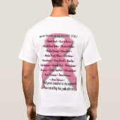 治療のための競争 Tシャツ (裏面)