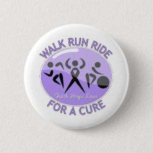治療のためのCancer Walk Run Ride概要 缶バッジ