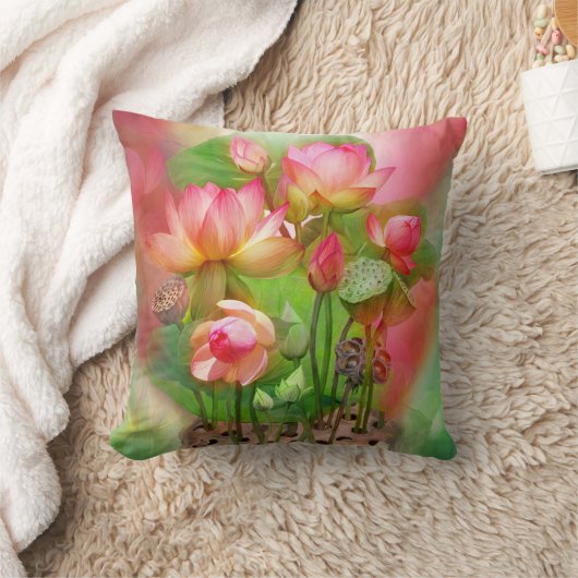 治療のはす根のチャクラの芸術の装飾者の枕 クッション (ブランケット)