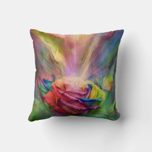 治療のばら色の芸術の装飾者の枕 クッション (裏面)