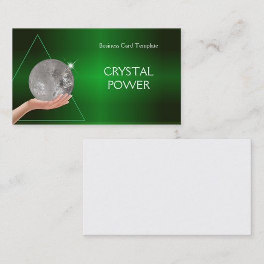 治療のクリスタル・ボールの把握 名刺 (正面/裏面)