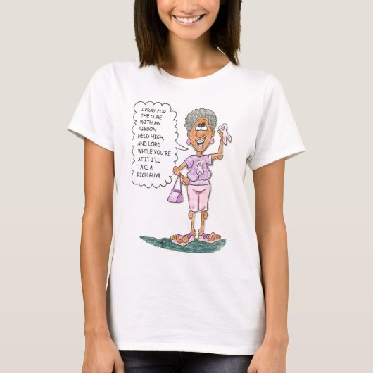 治療のティーのために祈って下さい Tシャツ (正面)