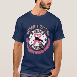 治療の乳癌のための消防士 Tシャツ