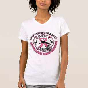 治療の乳癌のための消防士 Tシャツ