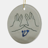 治療の天恵のお守りのオーナメント セラミックオーナメント (左)