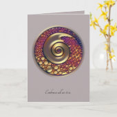 治療の存在001 -カード カード (黄色い花)