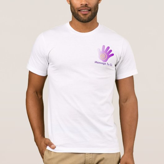 治療の手の紫色 Tシャツ (正面)