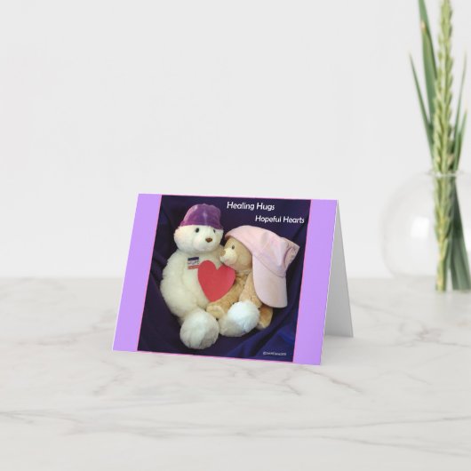 治療の抱擁メッセージカード カード (正面)