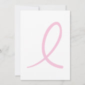 治療の招待状のための乳癌かカクテル 招待状 (裏面)