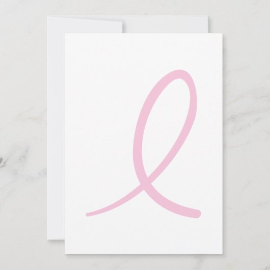 治療の招待状のための乳癌かカクテル 招待状 (裏面)