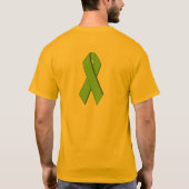 治療の末端の頭脳が永久に曇るようにします Tシャツ (裏面)