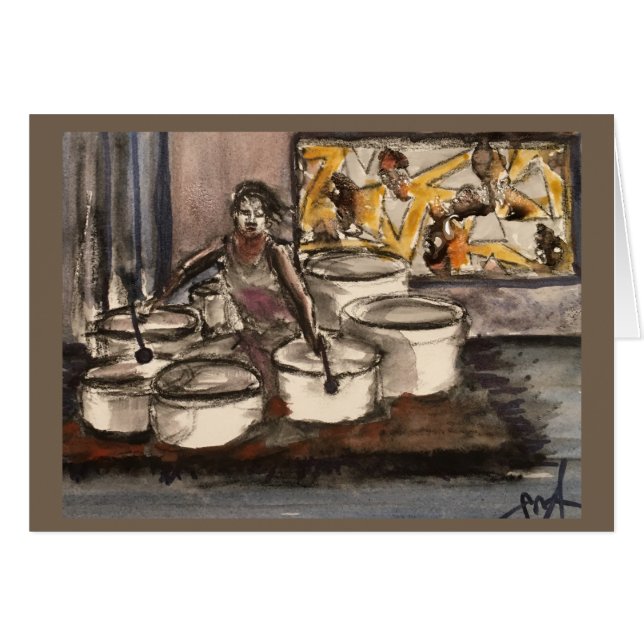 "治療の歌"カード (正面横)