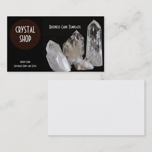 治療の水晶の店-水晶 名刺 (正面/裏面)