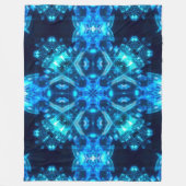 治療の水晶軽いエネルギー曼荼羅があること フリースブランケット (正面)